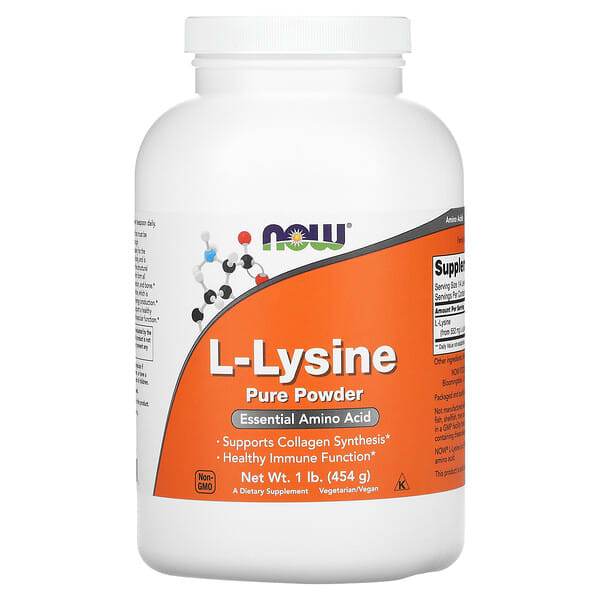 NOW Foods, L-Lysine Pure Powder, 1 lb (454 g)