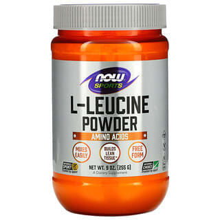 NOW Foods, Sports, Pó de L-Leucina, 255 g (9 oz)