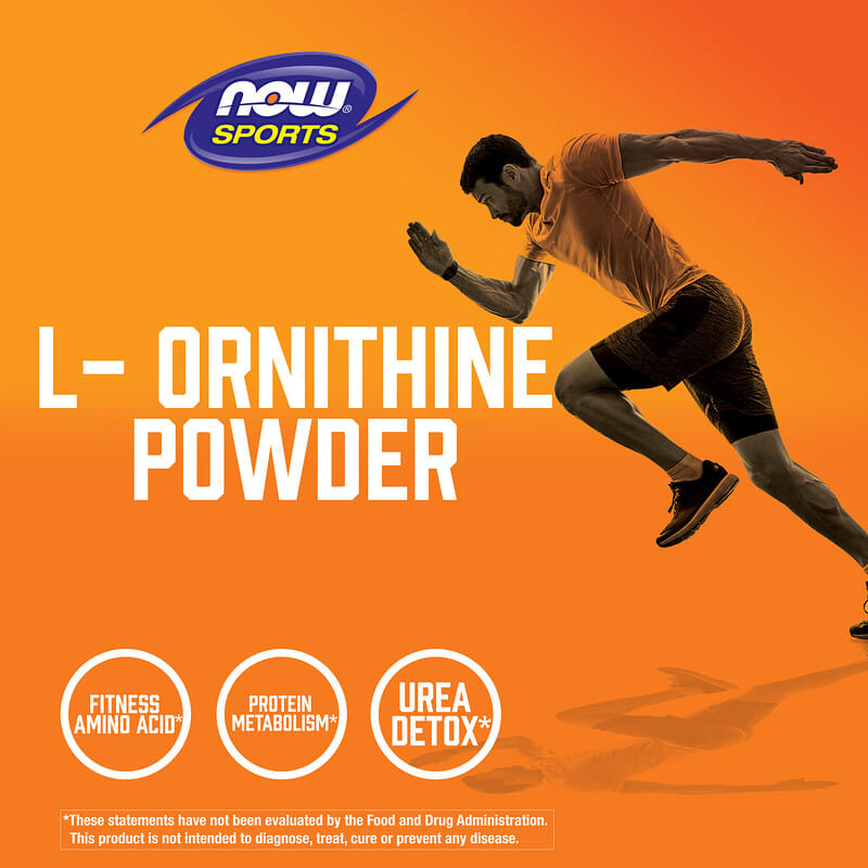 NOW Foods, Sports, L-Ornithin-Pulver, 227 g (8 oz.)