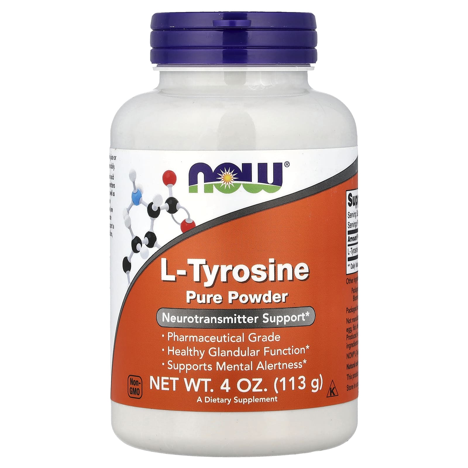 Now Foods L-Tyrosine Pure Powder тирозин порошок iHerb