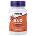 NOW Foods Vitamin A & D 100 Softgels