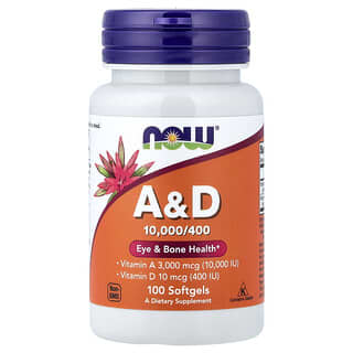 NOW Foods, A&D, 100 Cápsulas Softgel