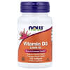 NOW Foods, вітамін D3, 2000 МО, 120 капсул