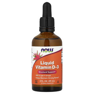 NOW Foods, Liquid Vitamin D-3, 2 fl oz (59 ml)