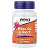 NOW Foods, Mega D3 e MK-7, 60 Cápsulas