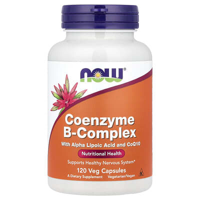 NOW Foods, CoB Vitamin Complex with Alpha Lipoic Acid and CoQ10, 120 Vegetarian Capsules