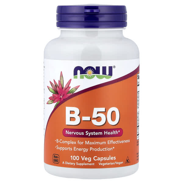NOW Foods B-50, 100 Veg Capsules