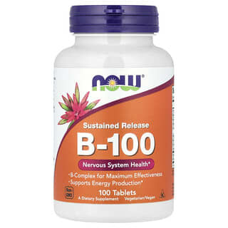 NOW Foods, Sustained Release B-100, 100 Tablets