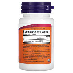 NOW Foods B-1 100 Mg - 100 Tablets (Thiamine) - Energy Support