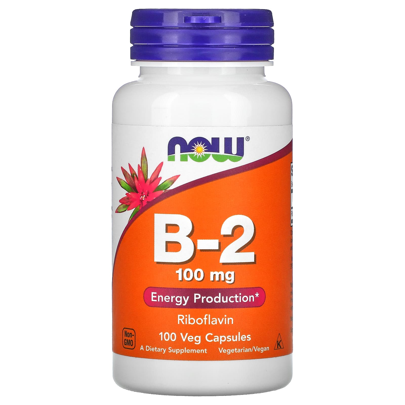 605円 人気大割引 2個セット ナウフーズ ビタミンB2 100mg 100粒 NOW Foods Vitamin B-2 100 mg Veg Capsules