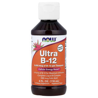 NOW Foods, Ultra B-12, 5000 mcg, 118 ml (4 oz. Líq.)
