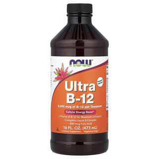 NOW Foods, Ultra B-12, 16 onzas líquidas (473 ml)