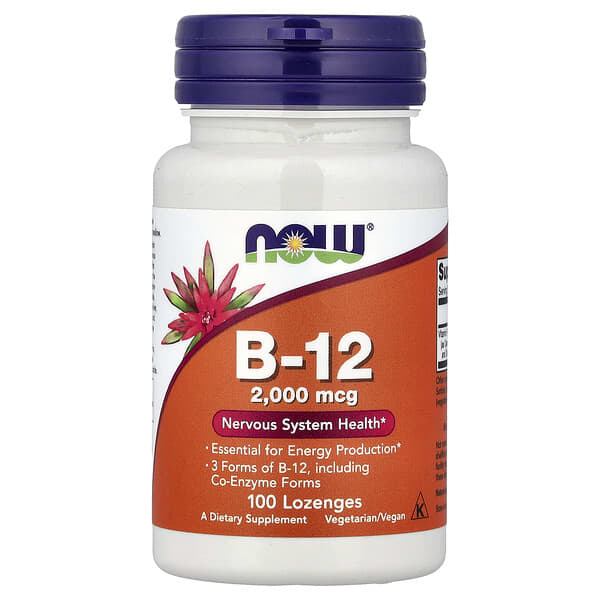 B-12, 2,000 mcg, 100 Lozenges