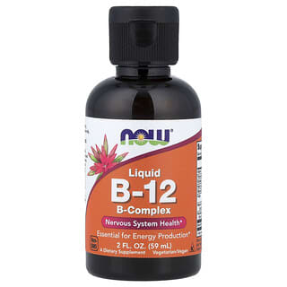 NOW Foods, B12 w płynie, B-Complex, 59 ml