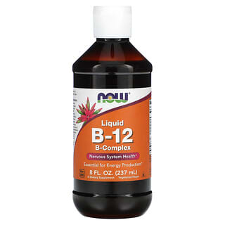 NOW Foods, B12 liquido, complesso B, 237 ml