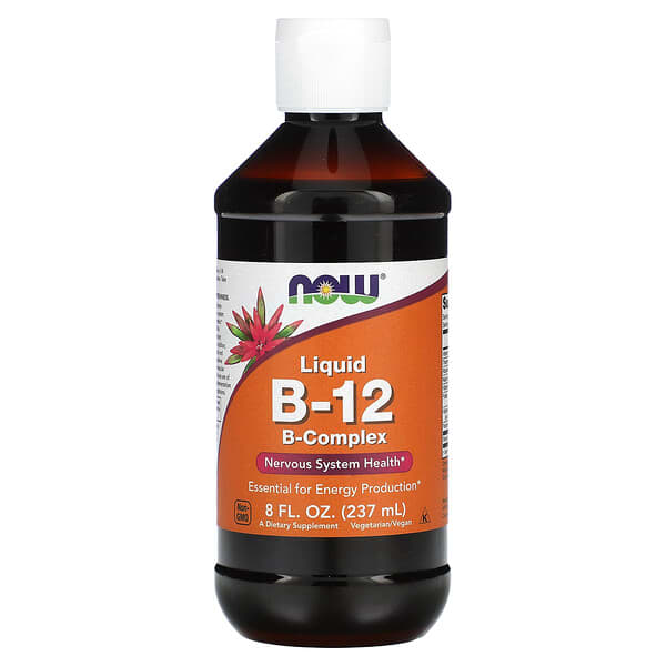 NOW Foods, B-Complex 液體維生素 B12，8 液量盎司（237 毫升）