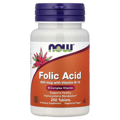 Norland NOW Foods, Folic Acid, 250 Tablets supplement Uganda UGX 26226