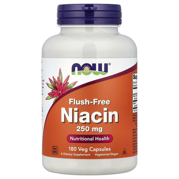 Flush-Free Niacin, 250 mg, 180 Veg Capsules