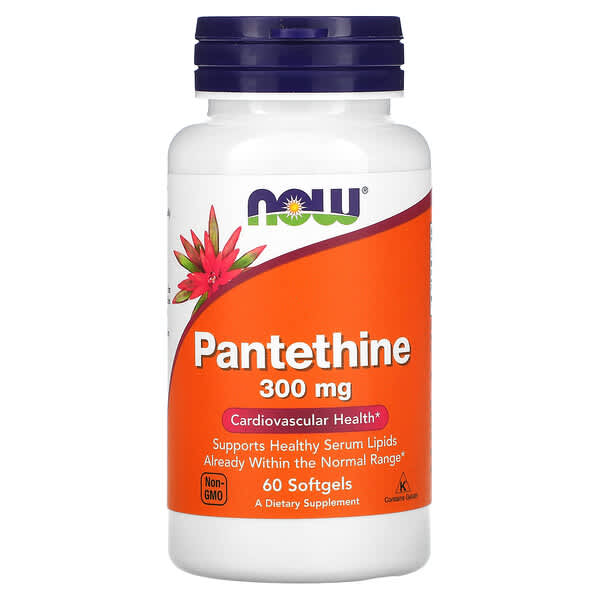 NOW Foods, Pantethine, 300 mg, 60 Softgel Kapseln
