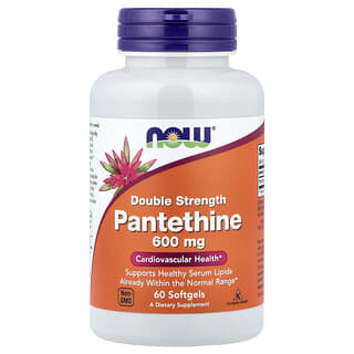 NOW Foods, Pantethine, Pantethin, 600 mg, 60 Weichkapseln