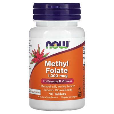 Norland NOW Foods, Methyl Folate, 1,000 mcg, 90 Tablets supplement Uganda UGX 56063