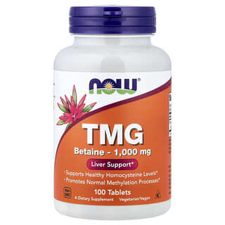 NOW Foods, TMG, 1,000 mg, 100 Tablets