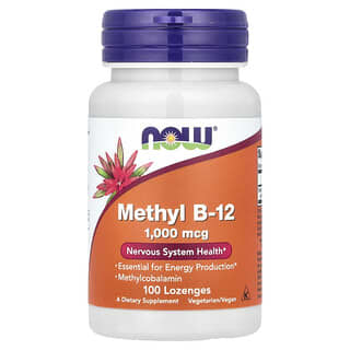 NOW Foods, Methyl B12, 1.000 mcg, 100 Lutschtabletten