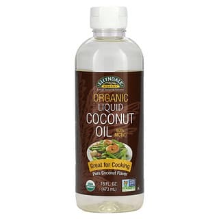 NOW Foods, Ellyndale Organics, Organic Liquid Coconut Oil, Pure Coconut, 16 fl oz (473 ml)