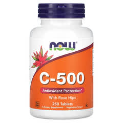 NOW Foods, C-500 With Rose Hips, 250 Tablets