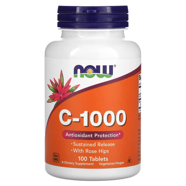 NOW Foods, C-1000, 100 Tabletten