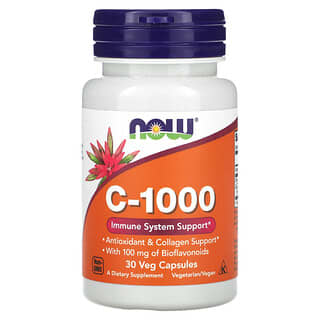 NOW Foods, C-1000`` 30 растительных капсул
