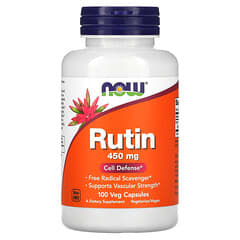 NOW Foods, Rutine, 450 mg, 100 capsules végétariennes