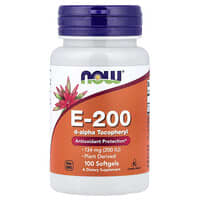 ビタミンE200、134mg（200 IU）、ソフトジェル100粒