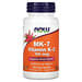 NOW Foods, MK-7 Vitamin K-2 , 100 mcg, 120 Veg Capsules
