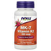 NOW Foods, MK-7 Vitamin K-2 , 100 mcg, 120 Veg Capsules