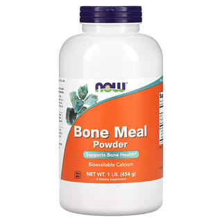 NOW Foods, Harina de huesos en polvo, 454 g (1 lb)