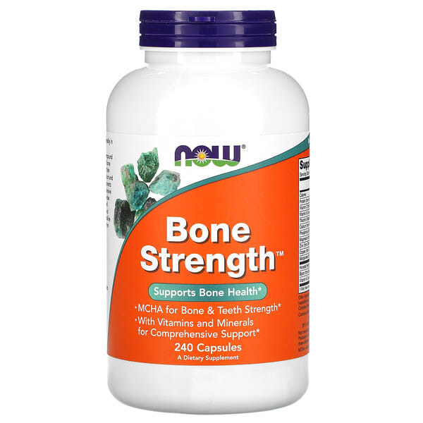 NOW Foods, Bone Strength, поддержка здоровья костей, 240 капсул