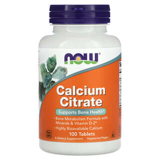 NOW Foods, Calcium Citrate , 100 Tablets