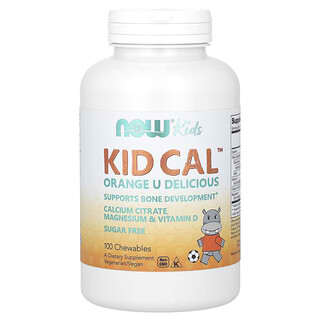 NOW Foods, Kid Cal, 100 comprimidos masticables