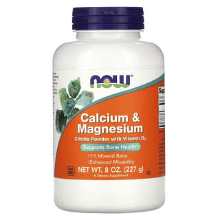 NOW Foods, Calcium & magnésium, 8 oz (227 g)