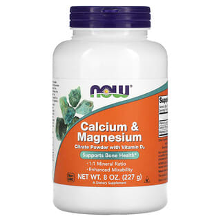 NOW Foods, Calcium & Magnesium, 8 oz (227 g)
