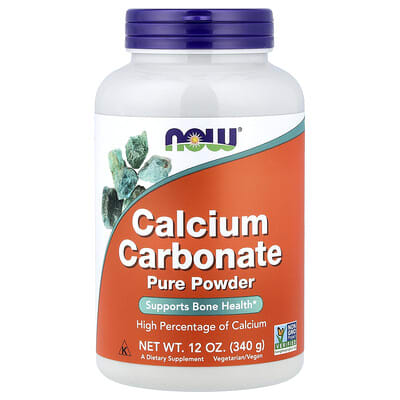 NOW Foods, Calcium Carbonate, Whole Powder, 12 oz (340 g)
