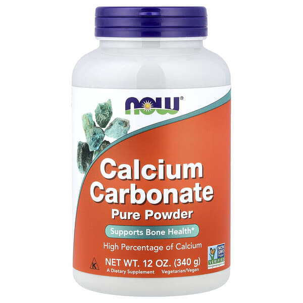 Calcium Carbonate Pure Powder, 12 oz (340 g)