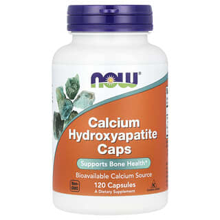 NOW Foods, Capsules d'hydroxyapatite de calcium, 120 capsules