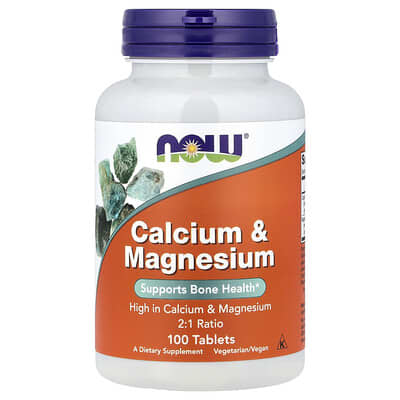 NOW Foods, Calcium & Magnesium, 100 Tablets