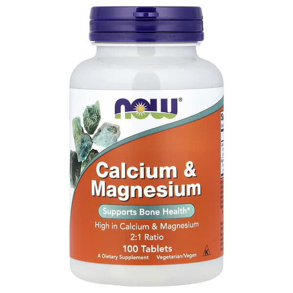 NOW Foods Calcium & Magnesium, 100 Tablets