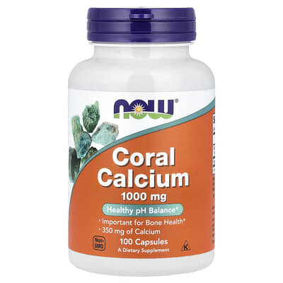 NOW Foods, Coral Calcium, 350 mg, 100 Capsules