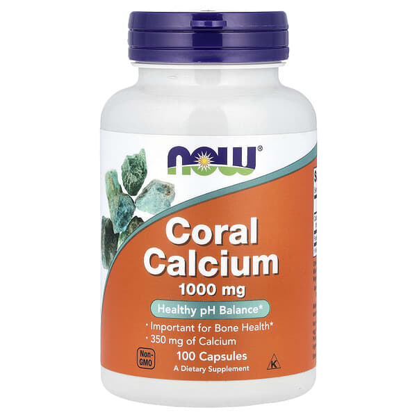 NOW Foods Coral Calcium, 350 mg, 100 Capsules