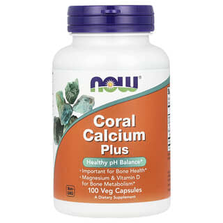 NOW Foods, Coral Kalzium Plus, 100 vegetarische Kapseln