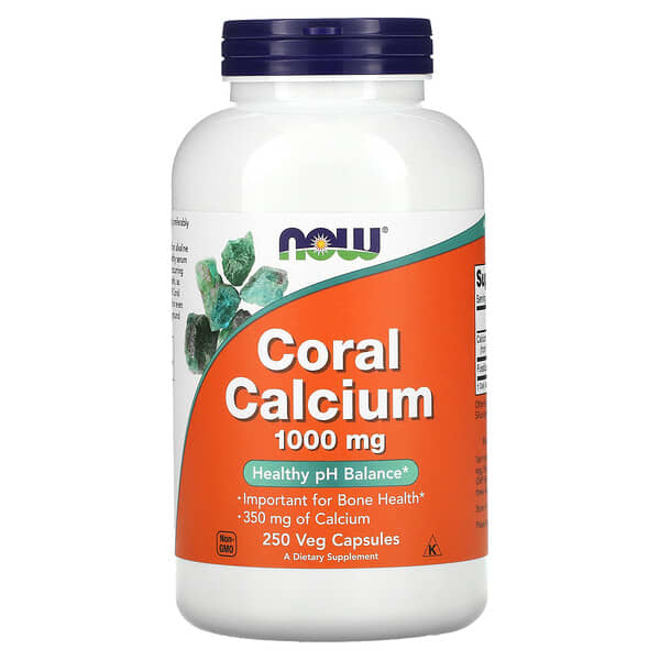 NOW Foods, Korallen-Kalzium, 1.000 mg, 250 Veg-Kapseln